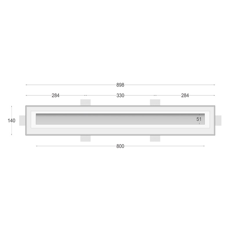Nama Athina 80 Plaster In Linear LED Profile| Image:2