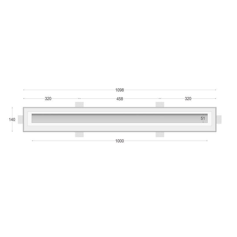 Nama Athina 100 Plaster In Linear LED Profile| Image:3