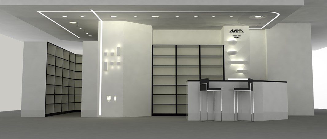 Nama Athina Modular 09 Curve R500 In Plaster In Linear LED Profile| Image:3