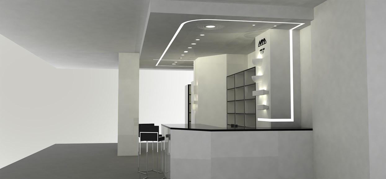 Nama Athina Modular 03 Corner In Plaster In Linear LED Profile| Image:5