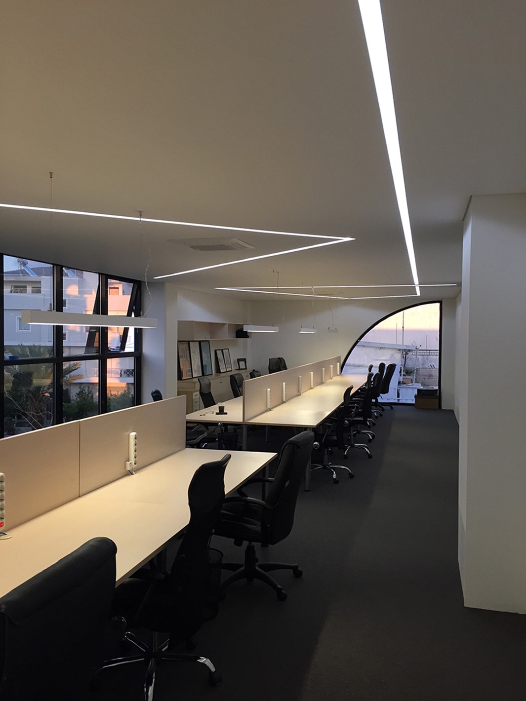 Nama Athina Modular 09 Curve R500 In Plaster In Linear LED Profile| Image:8
