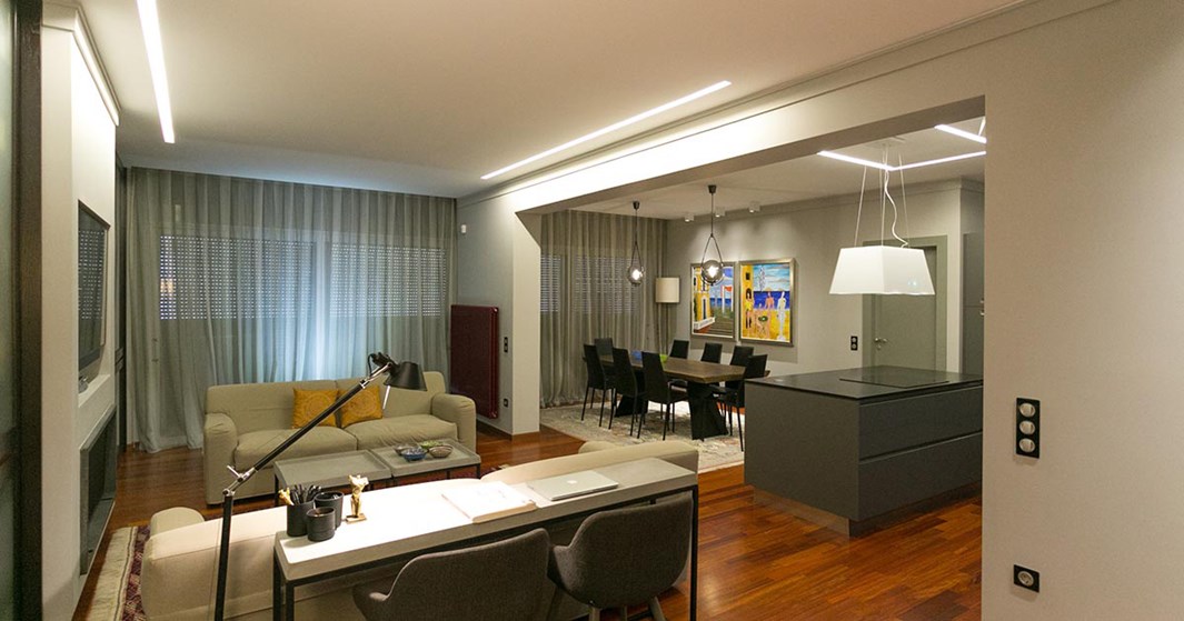 Nama Athina Modular 09 Curve R500 In Plaster In Linear LED Profile| Image:11