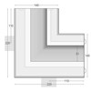 Nama Athina Modular 04 Corner Out Plaster In Linear LED Profile| Image:2