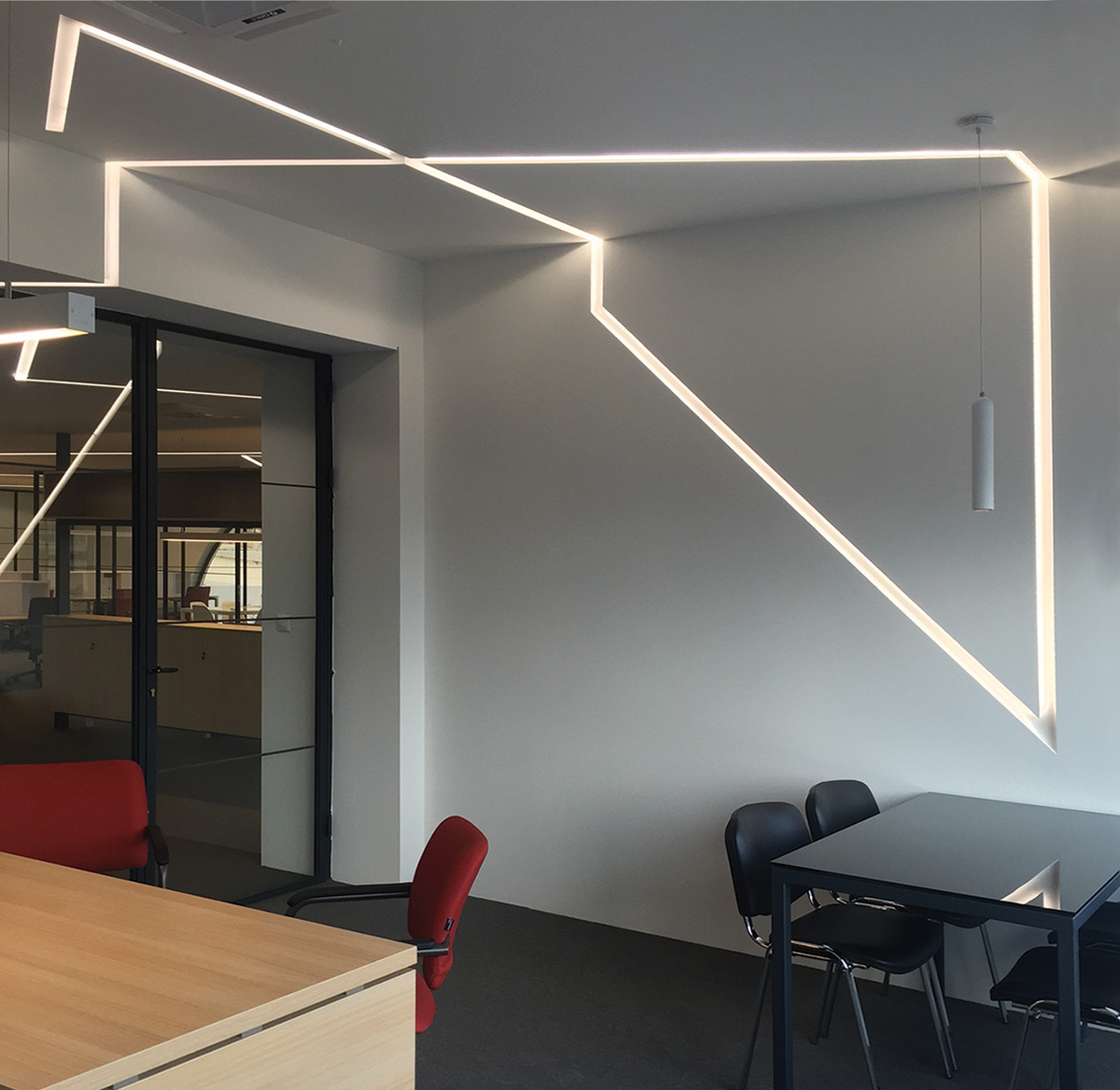 Nama Athina Modular 10 Wall to Ceiling Plaster In Linear LED Profile Darklight Design Lighting Design Supply