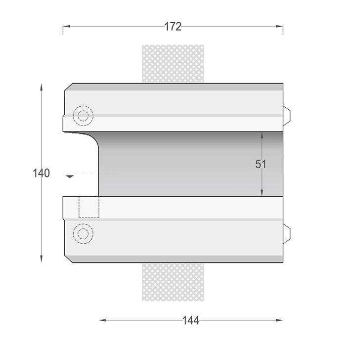Nama Athina Modular 11 Corner Ext L Plaster In Linear LED Profile| Image:3