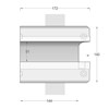 Nama Athina Modular 12 Corner Ext R Plaster In Linear LED Profile| Image:2