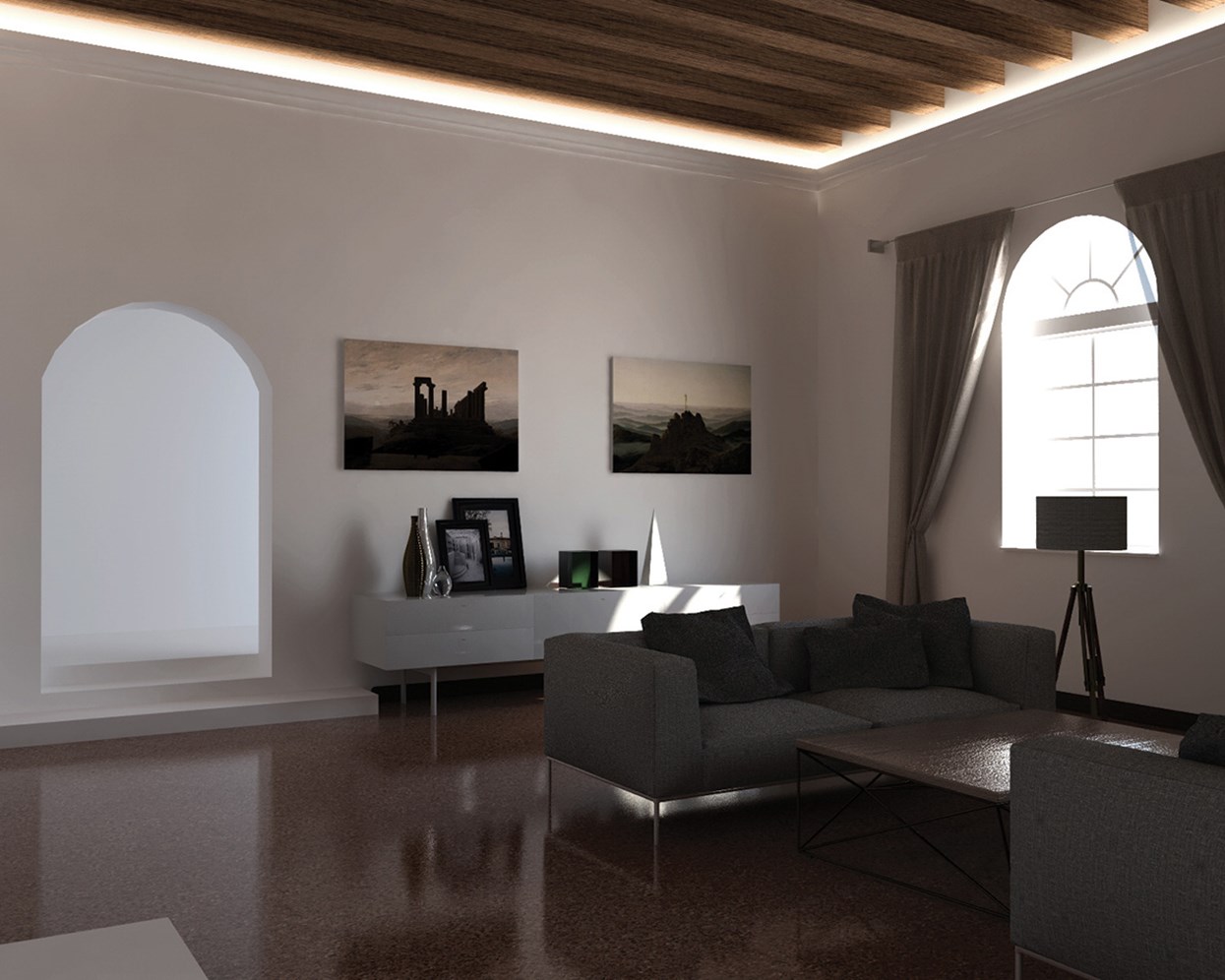 Eleni Lighting EL501 Straight LED Linear Profile Cornice | Image:22