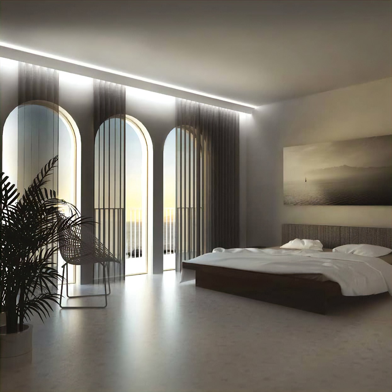 Eleni Lighting EL200 LED Recessed Linear Profile Cornice| Image:26