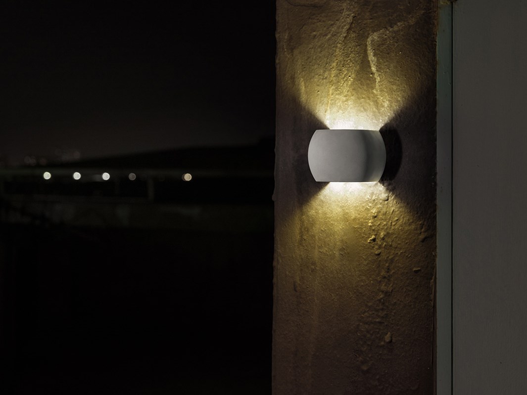 Seed Design Castle Square LED IP65 Concrete Wall Light - Next Day Delivery| Image:0