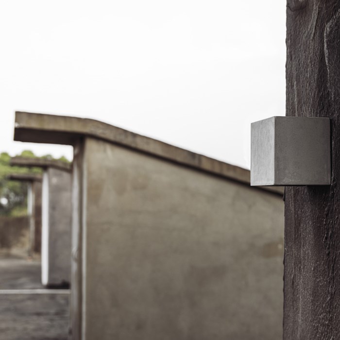 Seed Design Castle Square LED IP65 Concrete Wall Light - Next Day Delivery| Image:3