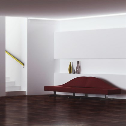 Eleni Lighting EL702 Curved LED Linear Profile Cornice - Next Day Delivery alternative image