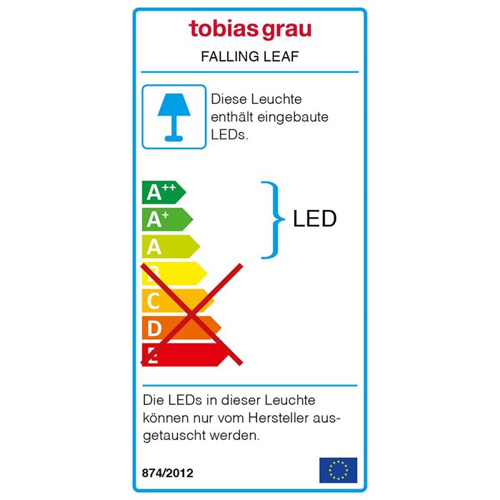 Tobias Grau Falling Leaf 'Trace 3/130' LED Pendant| Image:10