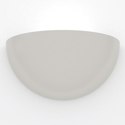 Straight on view of Nama Sfera 01 bowl shaped wall up light