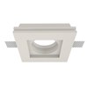 Nama Fos 01 Square Plaster In Downlight frame only on white background