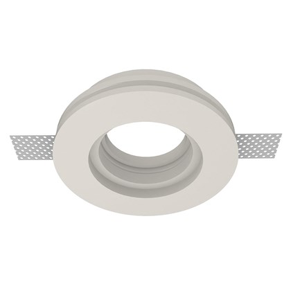 Nama Fos 02 Round Plaster In Downlight frame only on white background