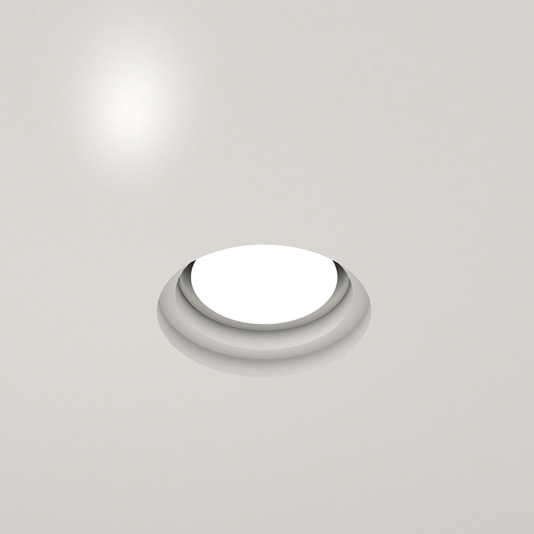 Nama Fos 02 Round Recessed Plaster In Downlight Darklight