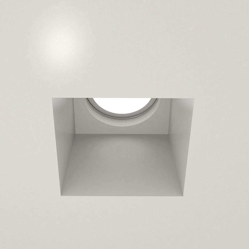 Nama Fos 07 Square Recessed Plaster In Downlight Darklight