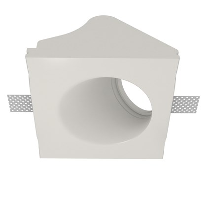Nama Fos 10 Round Plaster In Wall Washer Downlight frame only on white background