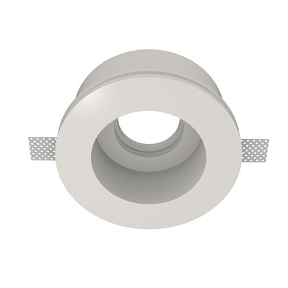 Nama Fos 12 Round Plaster In Downlight frame only on white background