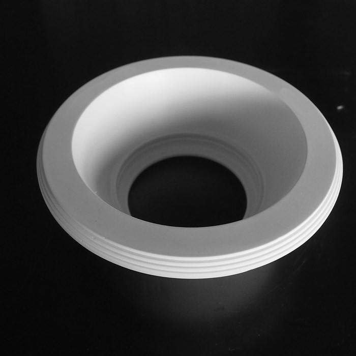 Component frame of the Nama Fos 17 Round Plaster In Downlight on black background