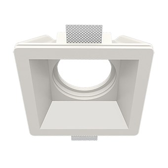Nama Fos 18 Square Plaster In Downlight frame only on white background