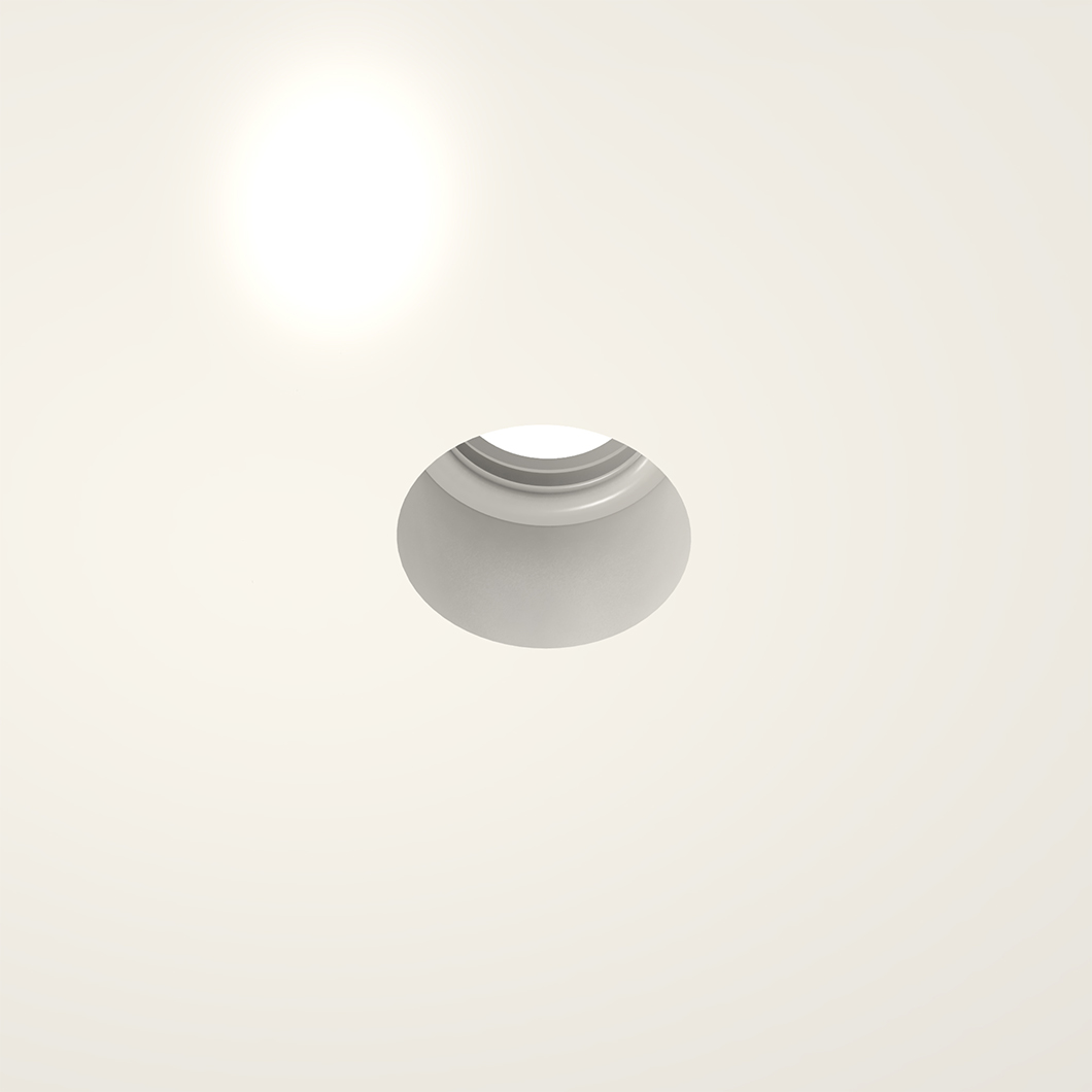 Nama Fos 25 Round Recessed Plaster In Downlight Darklight