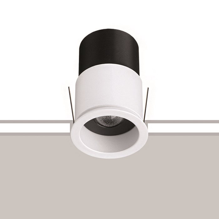 The Flexalighting Jimbo 10 Downlight stock image with a white and grey background.