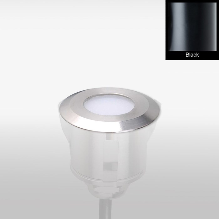 OUTLET X-Terior Lumis LED Recessed Exterior IP67 Deck Light: Titanium Black| Image : 1