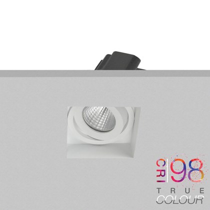 Eiger Mini, plaster in light, warm led bulb alternative image