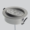 The Enio M adjustable downlight by LLD in anodised aluminium.