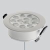 The fixed Enio recessed downlight from LLD in anodised aluminum.