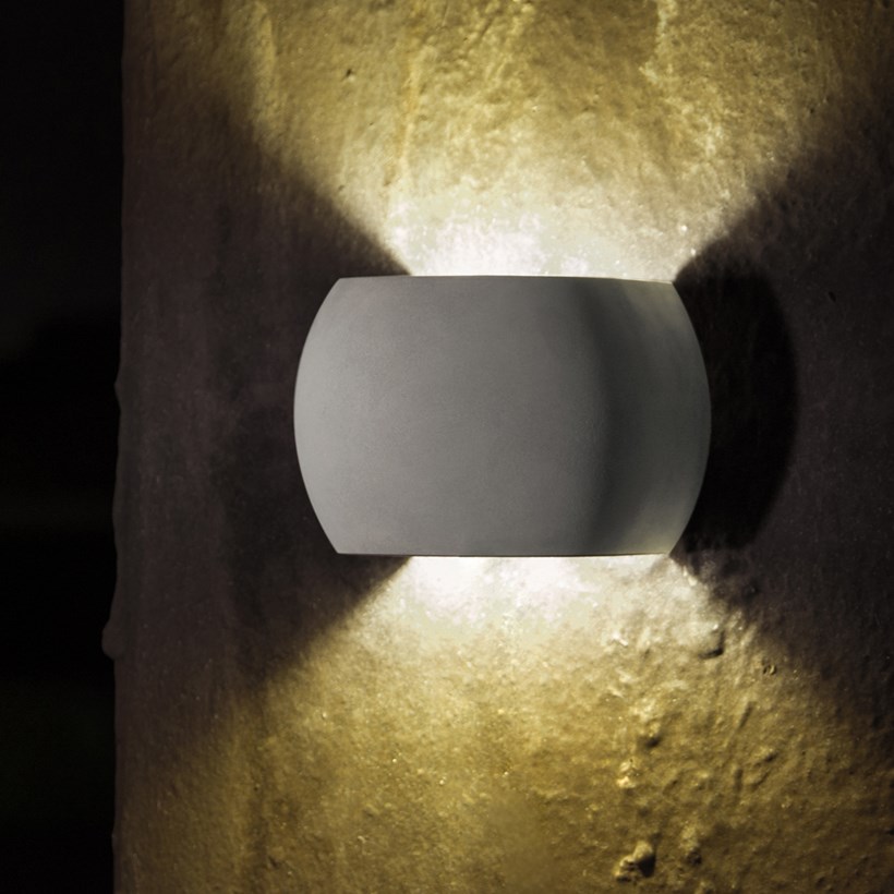 OUTLET Seed Design Castle Round LED IP65 Concrete Wall Light| Image:3