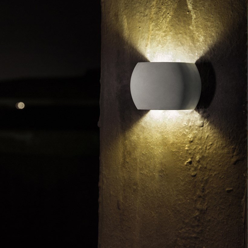 OUTLET Seed Design Castle Round LED IP65 Concrete Wall Light| Image:4