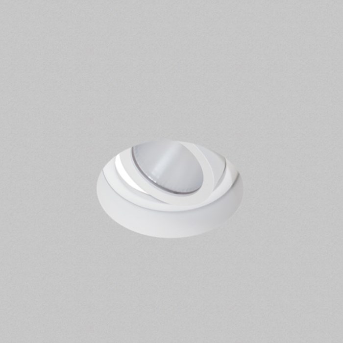 Plaster in Eiger ceiling light with a bright warm led, adjustable fitting