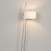 mink finished linood lamp by Milan Iluminacion with one shade