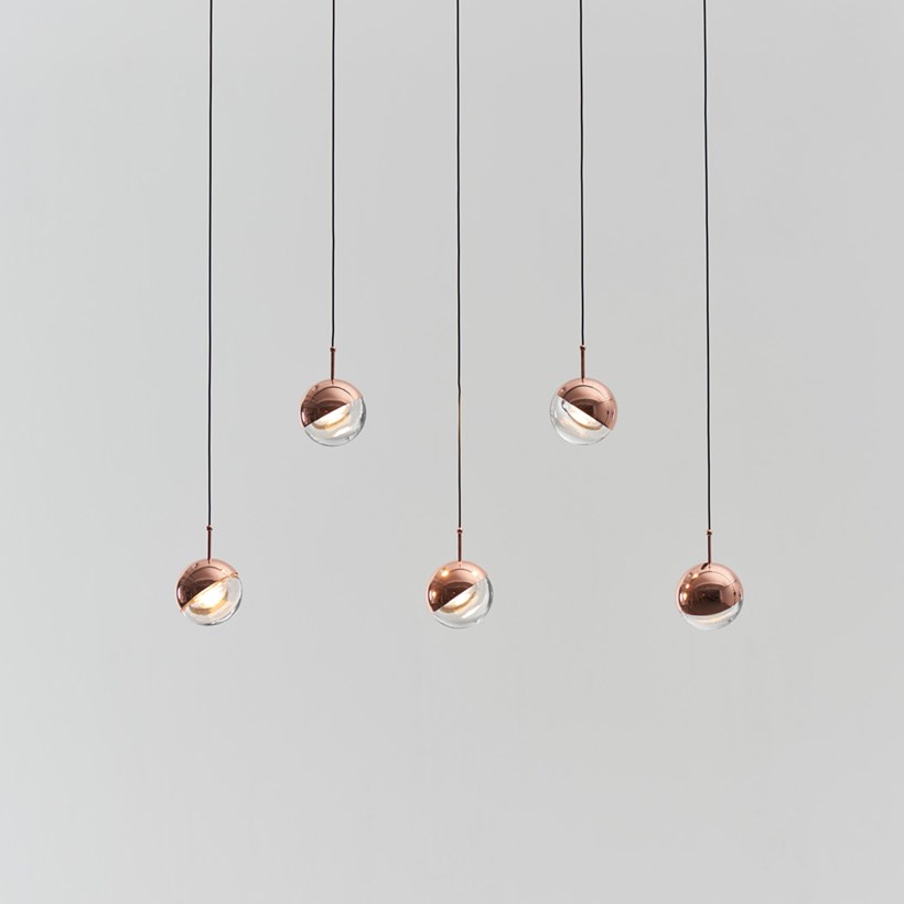 OUTLET Seed Design Dora PL5 LED Copper Pendant| Image : 1