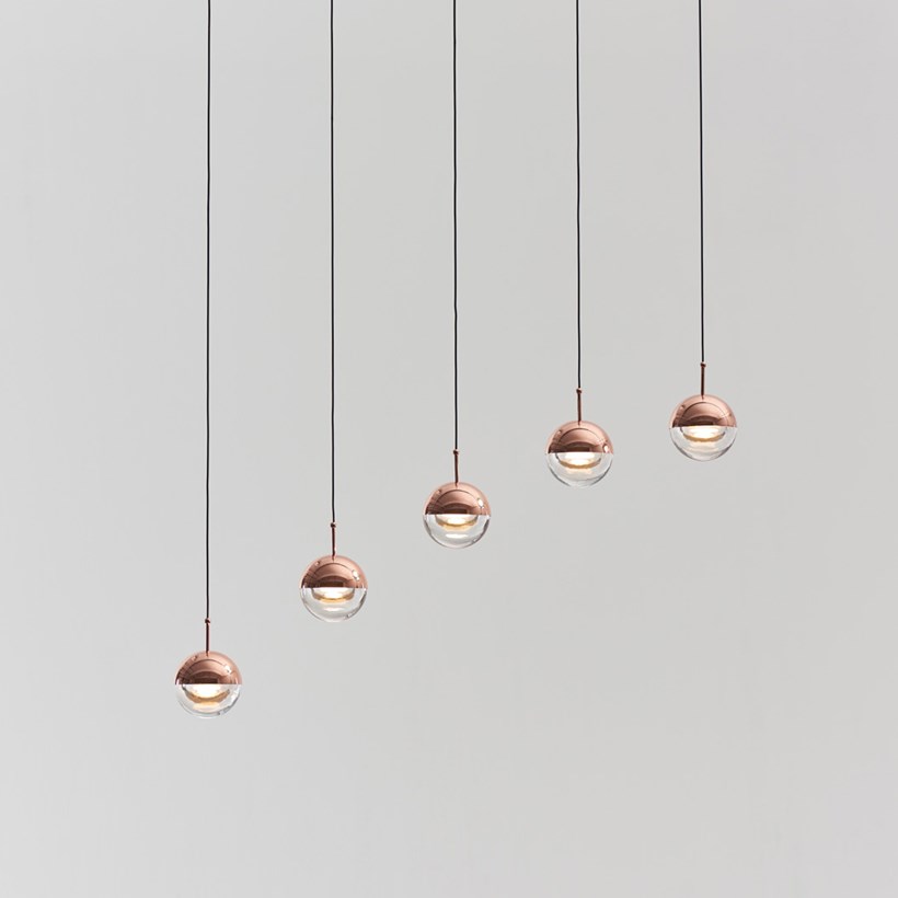 OUTLET Seed Design Dora PL5 LED Copper Pendant| Image:1