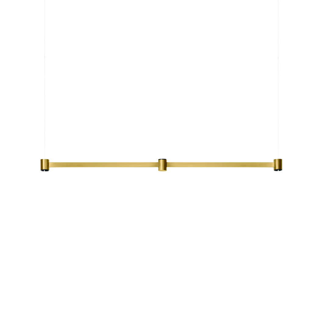 OUTLET Arkoslight Art Direct and Indirect 5m Brushed Gold LED Pendant Darklight Design Lighting Design Supply