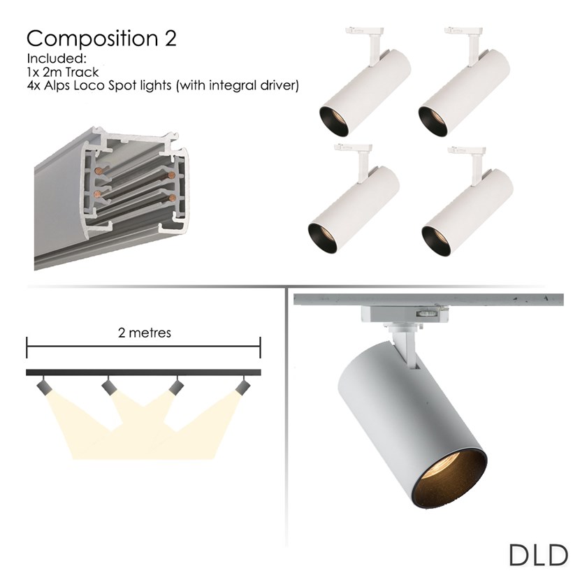 DLD Alps LED Surface Mounted Track System Package - Next Day Delivery| Image:4