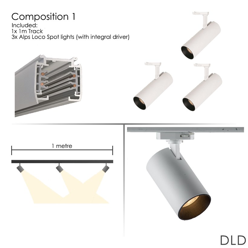 DLD Alps LED Surface Mounted Track System Package - Next Day Delivery| Image:3
