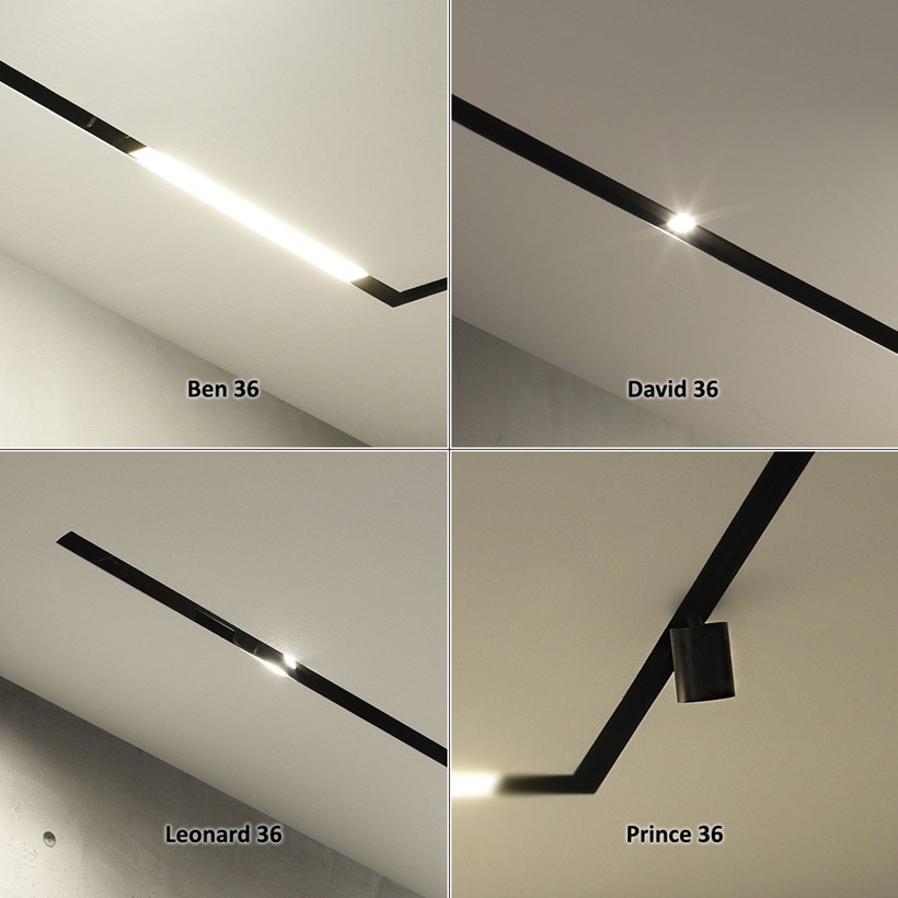Flexalighting Maggy 36 Linear Plaster In Track System| Image:1