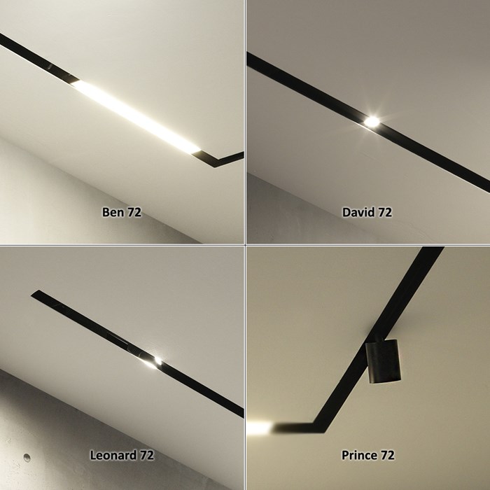 Flexalighting Maggy 72 Linear Plaster In Track System| Image:1