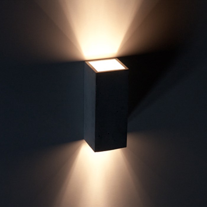 Loftlight Orto Concrete IP65 Exterior Wall Light| Image:1