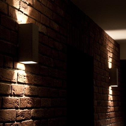 Loftlight Orto Concrete IP65 Exterior Wall Light