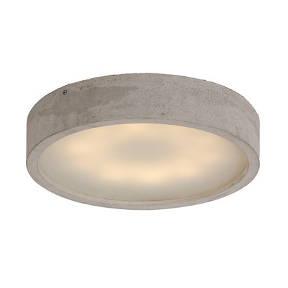 Loftlight Plan Concrete Round LED Ceiling Light