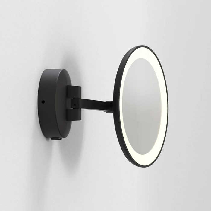 OUTLET Astro Light Mascali Round Adjustable LED Black Wall Light| Image : 1