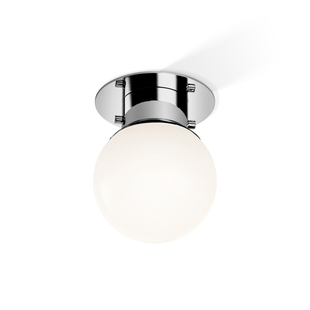 Plafonnier de salle de bain, Globe 20, chrome, Ø19cm, H25cm, IP44 - Decor  Walther - Luminaires Nedgis