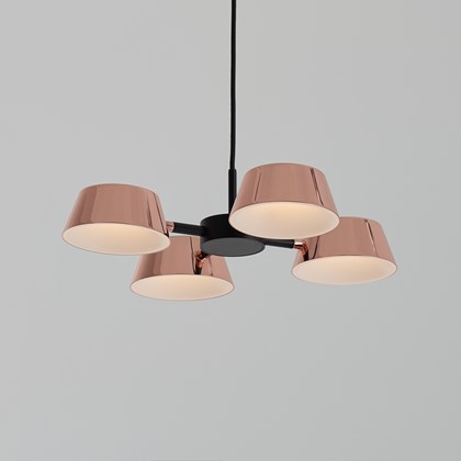 Seed Design Olo PC4 Adjustable LED Copper & Black Pendant - Next Day Delivery