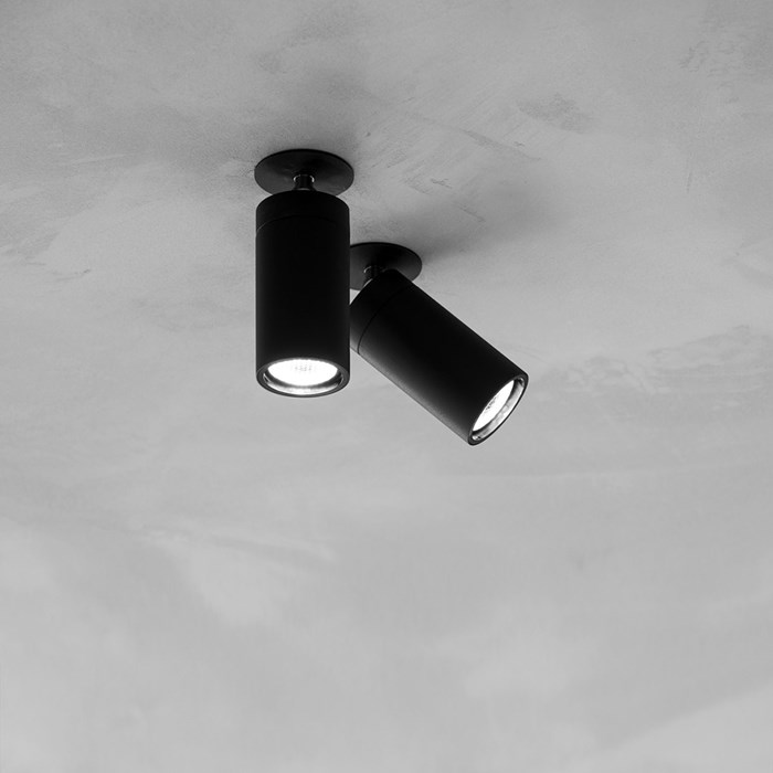Davide Groppi Dot R LED Semi Recessed Adjustable Ceiling Spotlight| Image : 1