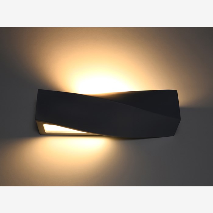 Raw Design Warp Ceramic Dual Emission Wall Light| Image:6